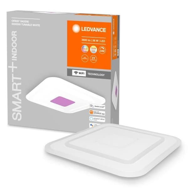 LED taklampa - LEDVANCE - ORBIS Saddie - 50x50cm - 32W - WiFi och dimbar