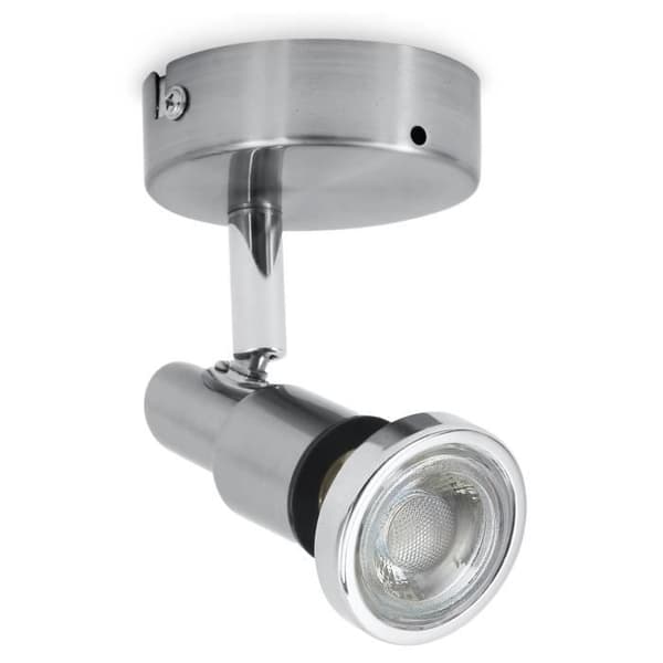 LED taklampa - B.K.Licht - Aurel 1 - 1 Justerbar Spot - IP44 - 5W GU10 - 400 Lumen