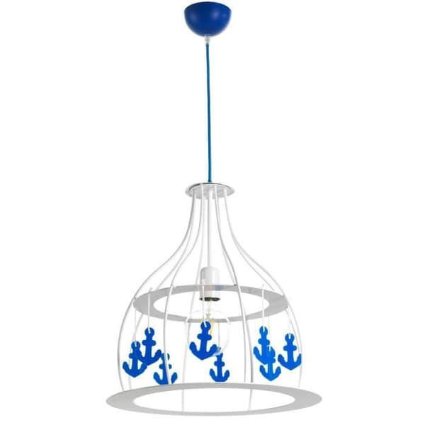 Hängande taklampa - Onli - ANCORINA - Metall och akryl - 1 glödlampa E27 - Barnrum