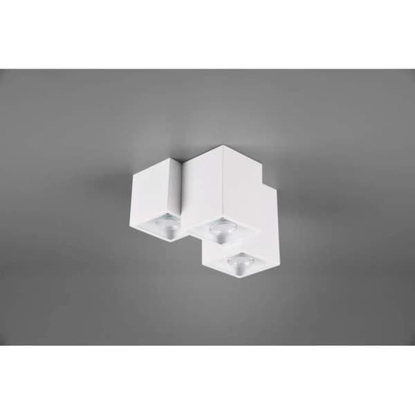 Trio taklampa Fernando 23 cm GU10 stål 35W vit