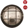 Miniatyrbild 1 av 4: Taklampa utomhus - VELAMP - BUBBLA - Runt hyttventil - IP44 - E27 max 60W - Svart