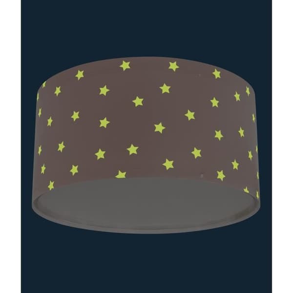 Taklampa - DALBER - Star Light - Stjärnmönster - Rosa - L 33 cm - H 17 cm