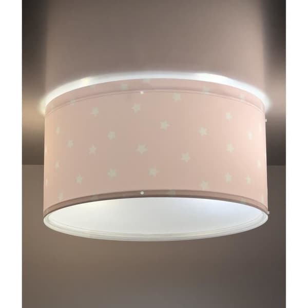 Taklampa - DALBER - Star Light - Stjärnmönster - Rosa - L 33 cm - H 17 cm