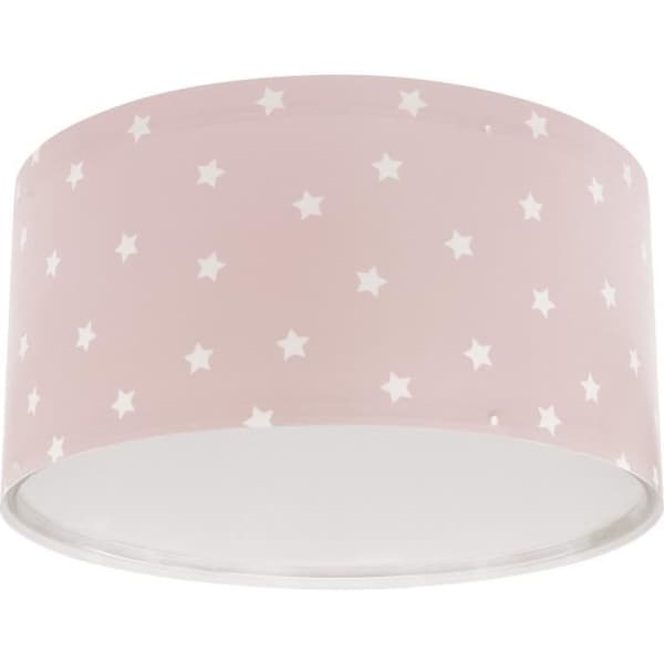 Taklampa - DALBER - Star Light - Stjärnmönster - Rosa - L 33 cm - H 17 cm