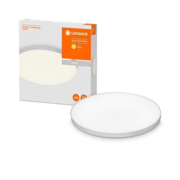 LEDVANCE Panel-LED takarmaturer, PLANON™ Ramlös / WiFi / 28 W, 220…240 V, Strålvinkel: 110°, Varmvit,