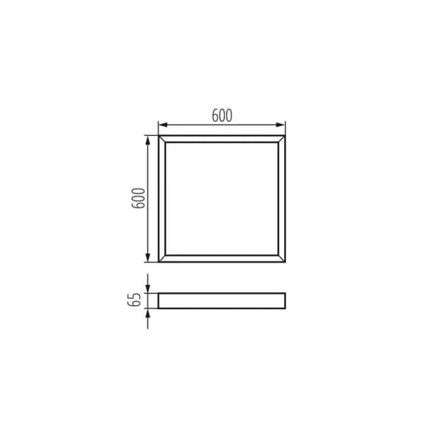 Vitmontering väggmonterad vit för BL ADTR höjd 65mm KL-27617