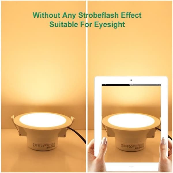 Super Brilliant 14W Infälld taklampa LED Kök och badrum Varmvitt håltak Φ120-140MM ENUOTEK