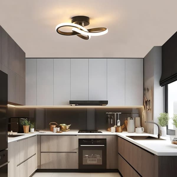 Moderne LED loftslampe, 22W, 2500LM, Kløverformet, 26 cm