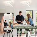Miniatyrbillede 4 af 7: Moderne LED loftslampe, 22W, 2500LM, Kløverformet, 26 cm