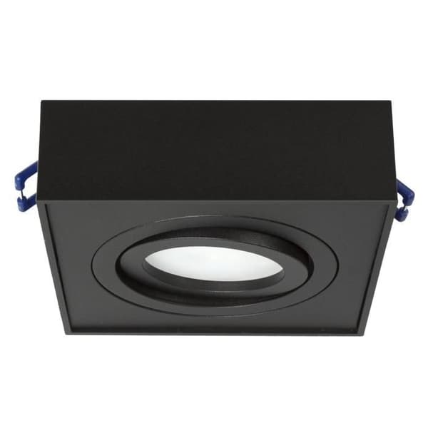 Maclean MCE464 B Plafonnier spot för ljuskällor MR16/GU10 svart 94x94x32 mm fyrkantig aluminium