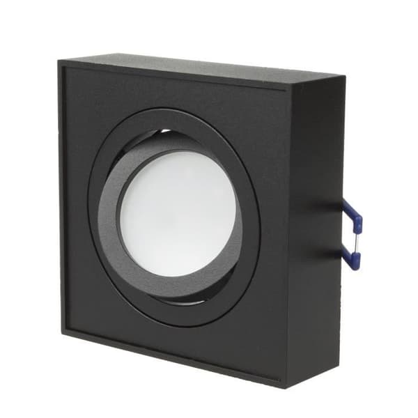 Maclean MCE464 B Plafonnier spot för ljuskällor MR16/GU10 svart 94x94x32 mm fyrkantig aluminium