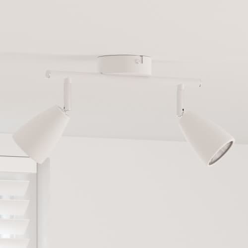 takspotlight 2 vägar justerbar vit GU10