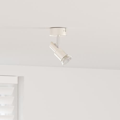 takspotlight 1-vägs justerbar borstad nickel GU10