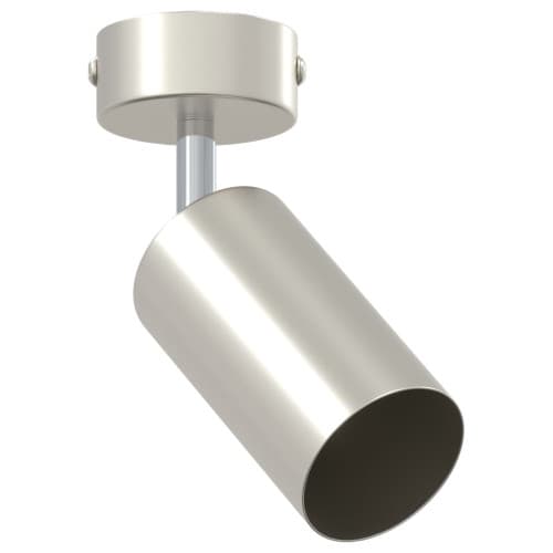 Takspotlight 1 Väg Justerbar Borstad Nickel GU10