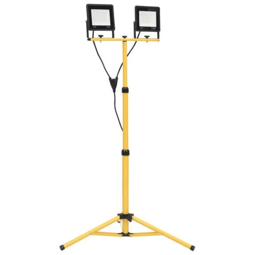 Strålkastare med stativ 2x50 W LED kallvit