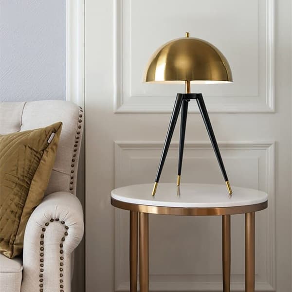 Bomclap Moderne Bordlampe - Minimalistisk Svampedesign til Soveværelse/Stue - Sengebordslampe til Villa & Kunstudstilling - Trident Spotlight