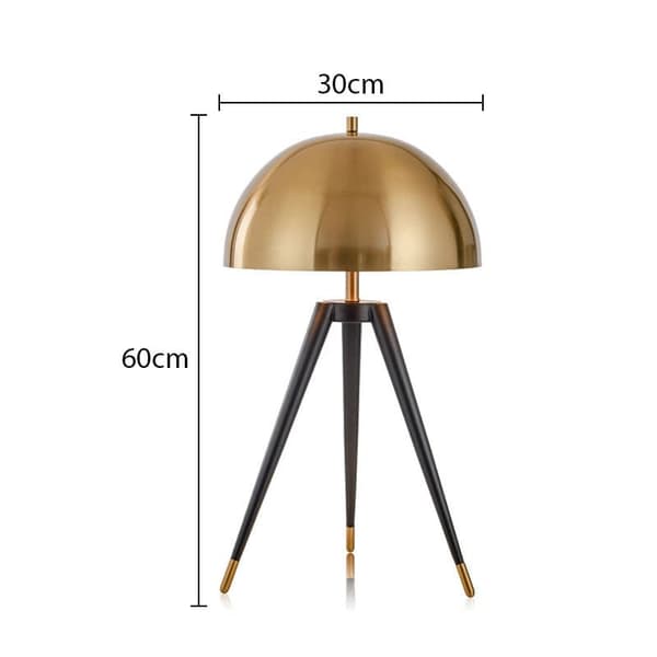 Bomclap Moderne Bordlampe - Minimalistisk Svampedesign til Soveværelse/Stue - Sengebordslampe til Villa & Kunstudstilling - Trident Spotlight