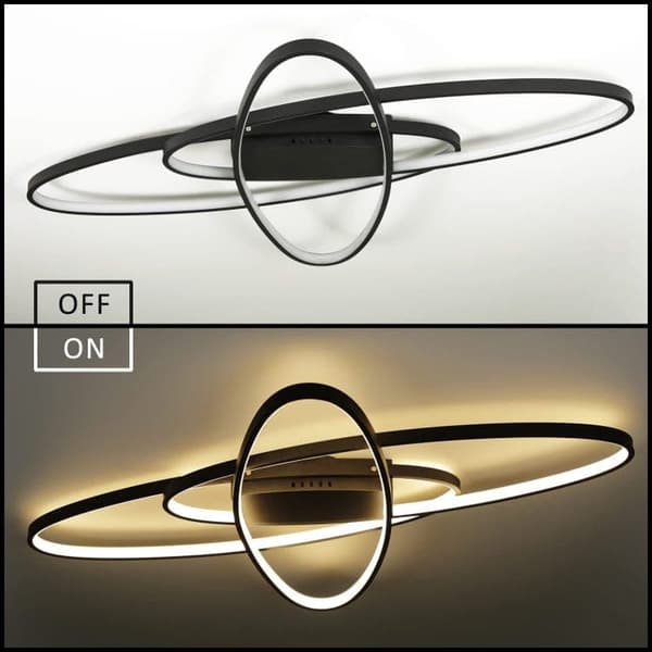 Bomclap LED Loftslampe 75W Dæmpbar med Fjernbetjening - Moderne Design til Stue, Soveværelse & Køkken