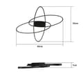 Miniatyrbillede 6 af 8: Bomclap LED Loftslampe 75W Dæmpbar med Fjernbetjening - Moderne Design til Stue, Soveværelse & Køkken