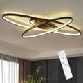 Miniatyrbillede 1 af 8: Bomclap LED Loftslampe 75W Dæmpbar med Fjernbetjening - Moderne Design til Stue, Soveværelse & Køkken
