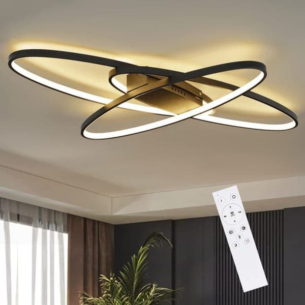 Bomclap LED Loftslampe 75W Dæmpbar med Fjernbetjening - Moderne Design til Stue, Soveværelse & Køkken