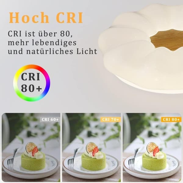 Bomclap Moderne Loftslampe med Stjernehimmel Effekt - 22W Dæmpbar Rundt LED Lys (40cm) med Fjernbetjening