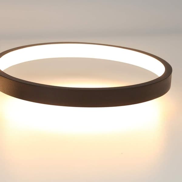 OBOSOE Modern LED loftslampe - dæmpbar med fjernbetjening | 55W, 88cm, Sort | 4 Lysarmaturer i moderne design