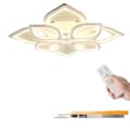 Pikkukuva 1 / 4: LED-kattovalaisin, himmennettävä kaukosäätimellä, moderni kukkamuotoilu,80W, vaihdettavissa