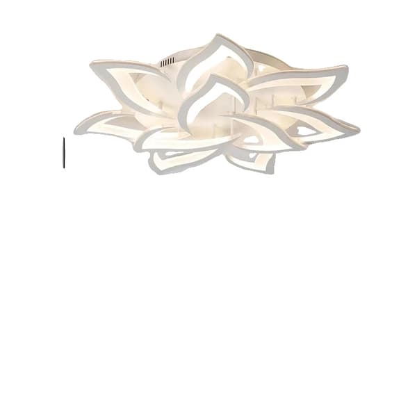 Moderne LED Kranselys, Loftlys, CCT Justerbar, Lysstyrke Dæmpbar,10 Petals in Danish is "10 Blomsterblade".