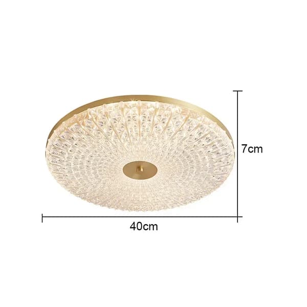 Loftlampe, Tricolor Dæmpning, Akrylmateriale,En 40 cm, Tricolor dæmpning