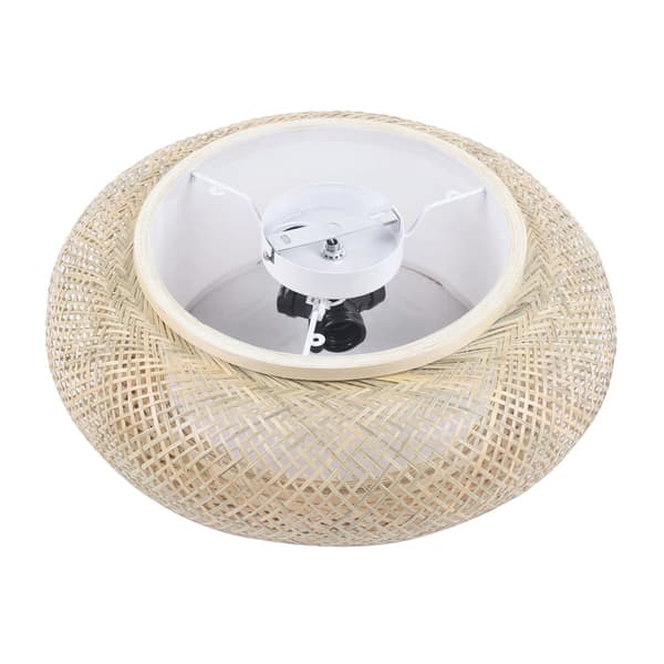 Rattankrona, Modern Bambudesign, Infälld Stil,Rattan Gul