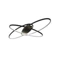 Miniatyrbillede 2 af 2: Loftlampe, Moderne Stil, Justerbar Farvetemperatur,Sort-95x65x 8,5cm, 71-80W, Varmt lys