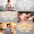 Miniatyrbillede 3 af 4: LED Loftlampe, Dæmpbar med Fjernbetjening, Blomsterformet Design,foranderlig, 30W, HVID