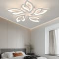 Miniatyrbillede 2 af 4: LED Loftlampe, Dæmpbar med Fjernbetjening, Blomsterformet Design,foranderlig, 30W, HVID