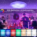 Pikkukuva 3 / 4: LED-kattovalaisin, säädettävä kirkkaus, himmennettävä, kaukosäätö,40cm, RGB, 36W