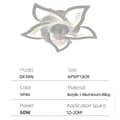 Miniatyrbillede 1 af 2: Moderne Loftlampe, 60W Effekt, 69CM Diameter,HVID