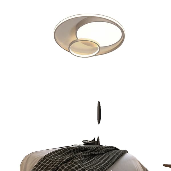 LED-kattovalaisin, 3 värinvaihtovaihtoehtoa, moderni pyöreä muotoilu,VALKOINEN, S, muuttuva