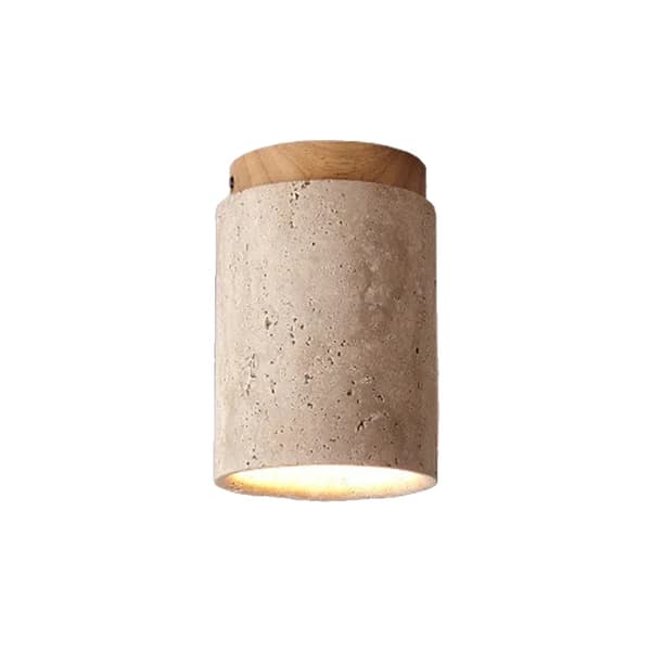 Wabi Sabi Taklampa, Varmt Ljus, E27 Ljuskälla,B Log Bas, varmt ljus