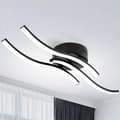 Miniatyrbild 2 av 2: LED Taklampa, Justerbar Ljusstyrka, Modern Nordisk Design,Svart, Kall vit
