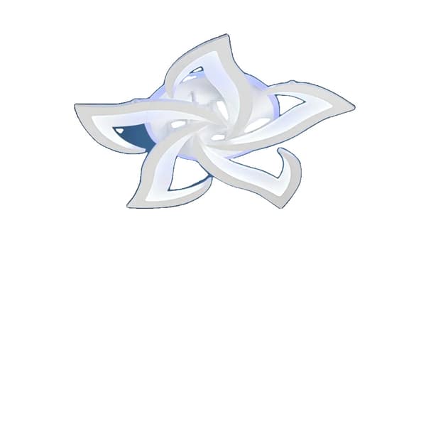 Modern LED Taklampa, Dimbar Ljusstyrka, Justerbar Färgtemperatur,5 Kronblad