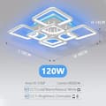 Miniatyrbild 2 av 2: Modern LED Taklampa, Dimbar Ljusstyrka, Tre Färgtemperaturer,4+4