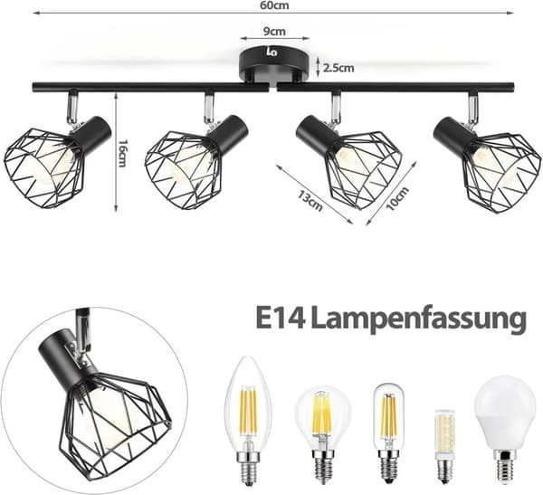 Katto Spottilamppu, Lamput, Itseasennettava Asennus, AC Virtalähde,Ei lamppua, 4