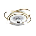 Miniatyrbillede 1 af 2: Loftlampe med ventilator, justerbar farvetemperatur, fjernbetjening,Guld
