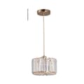 Miniatyrbild 1 av 2: Modern Kristall Taklampa, Elegant Design, Mångsidig Användning, Energieffektiv,Modell D-Guld, Inga glödlampor