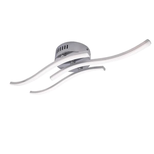 Modern LED Taklampa, Energibesparande, Stilren Design,3 parallella vågor, Vitt Ljus