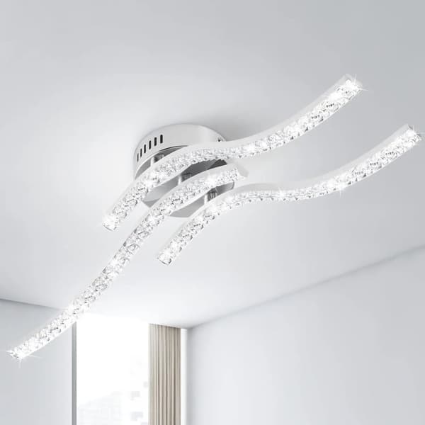 LED-kattovalaisin, 24W teho, 2640 lumenin kirkkaus,hopea, 6000K