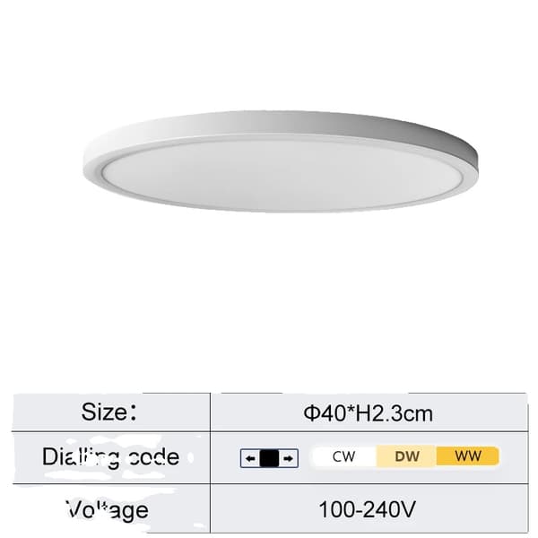 LED-kattovalaisin, energiatehokas, vaihdettavalla väri lämpötilalla,34W
