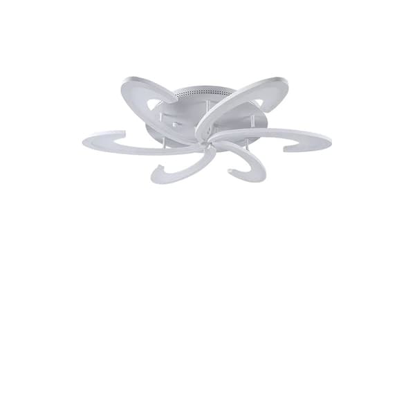 Modern LED Taklampa, Dimbar & Snygg Design, Energieffektiv,Med fjärrkontroll, Typ B-6 huvuden