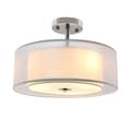 Miniatyrbillede 2 af 2: Halv Flush Mount Loftlys, Justerbar Højde, Tromleshade, Fast højde, 220-240V