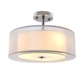 Miniatyrbillede 1 af 2: Halv Flush Mount Loftlys, Justerbar Højde, Tromleshade, Fast højde, 220-240V